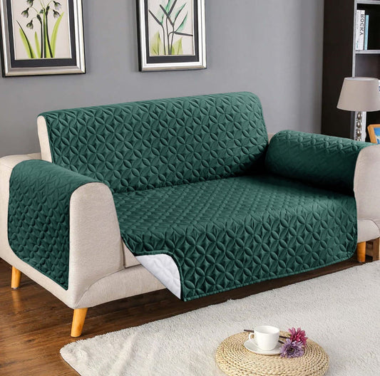 Ultrasonic Quilted Sofa Cover-Sofa Runner (Zink)