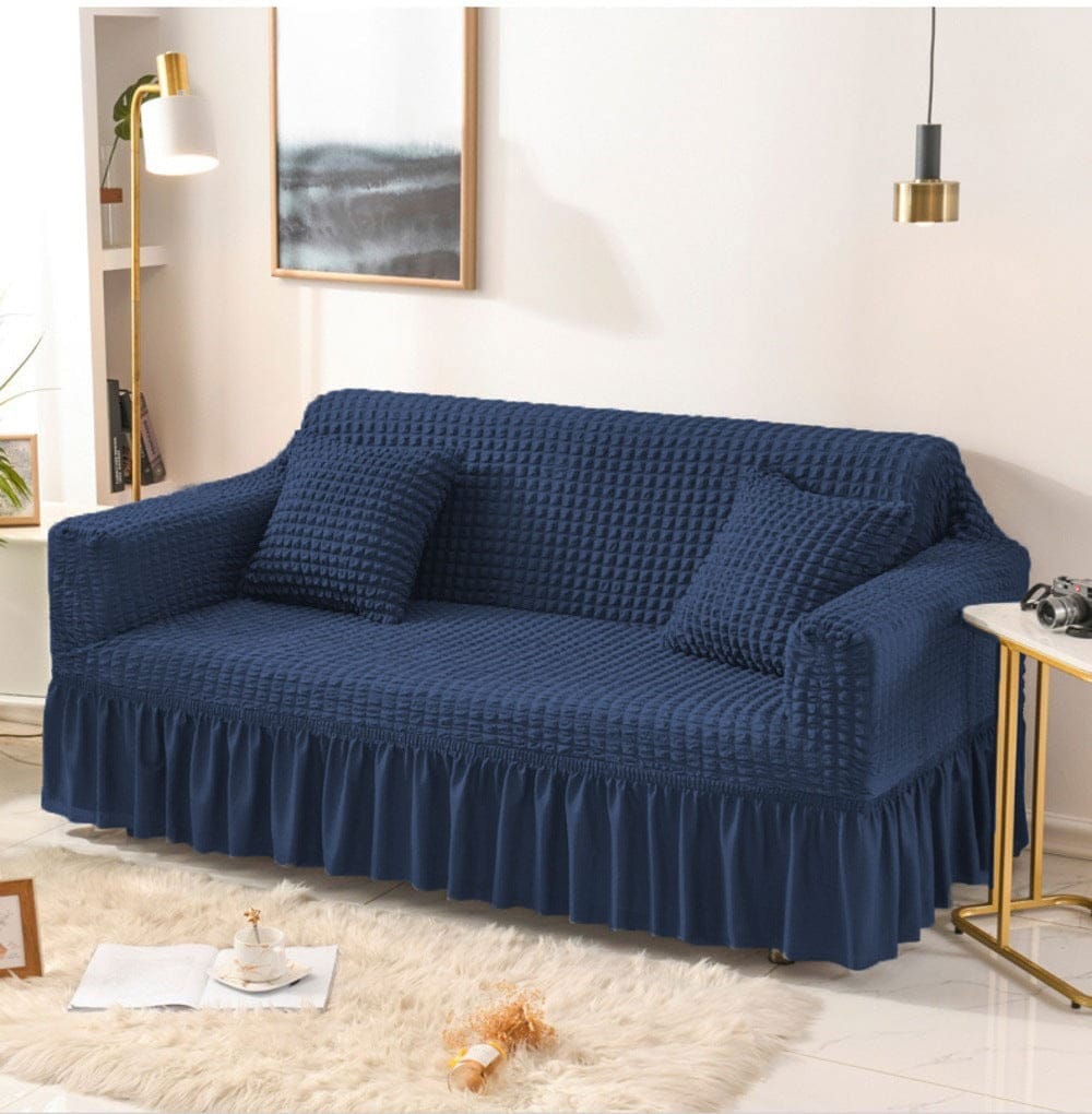 TURKISH STYLE SOFA COVER - NAVY BLUE