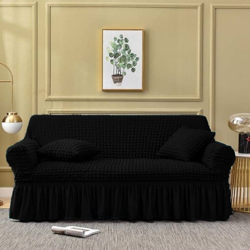 TURKISH STYLE SOFA COVER - BLACK