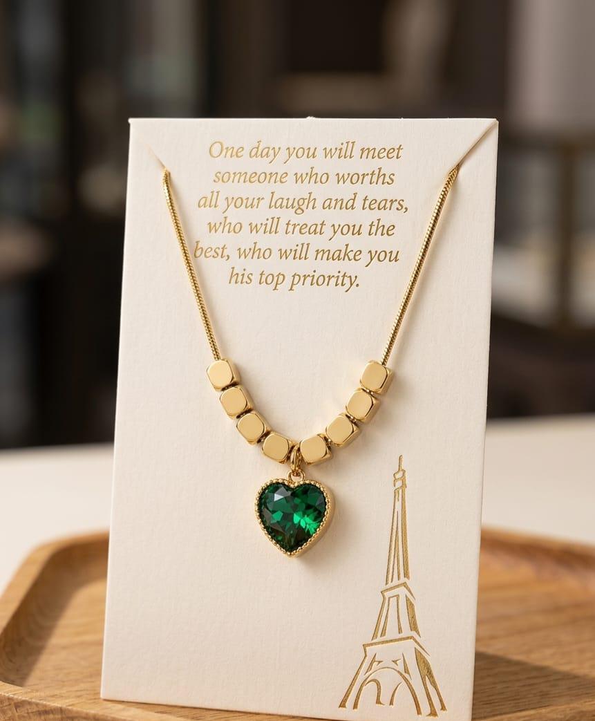 Heart of Priorities Pendant Necklace