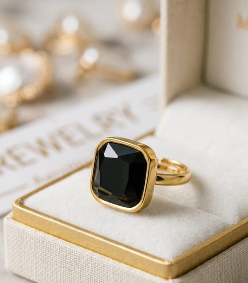 Cushion-Cut Radiant Gemstone Statement Ring
