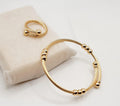 Two-Tone Cable Twist Jewelry Set