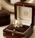 Radiant Sunburst Golden Ring
